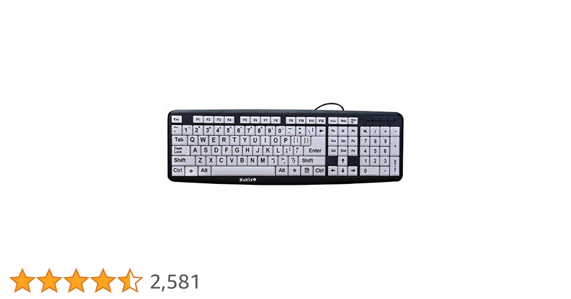 Amazon | Nuklz大型プリントコンピューターのキーボード有線USB